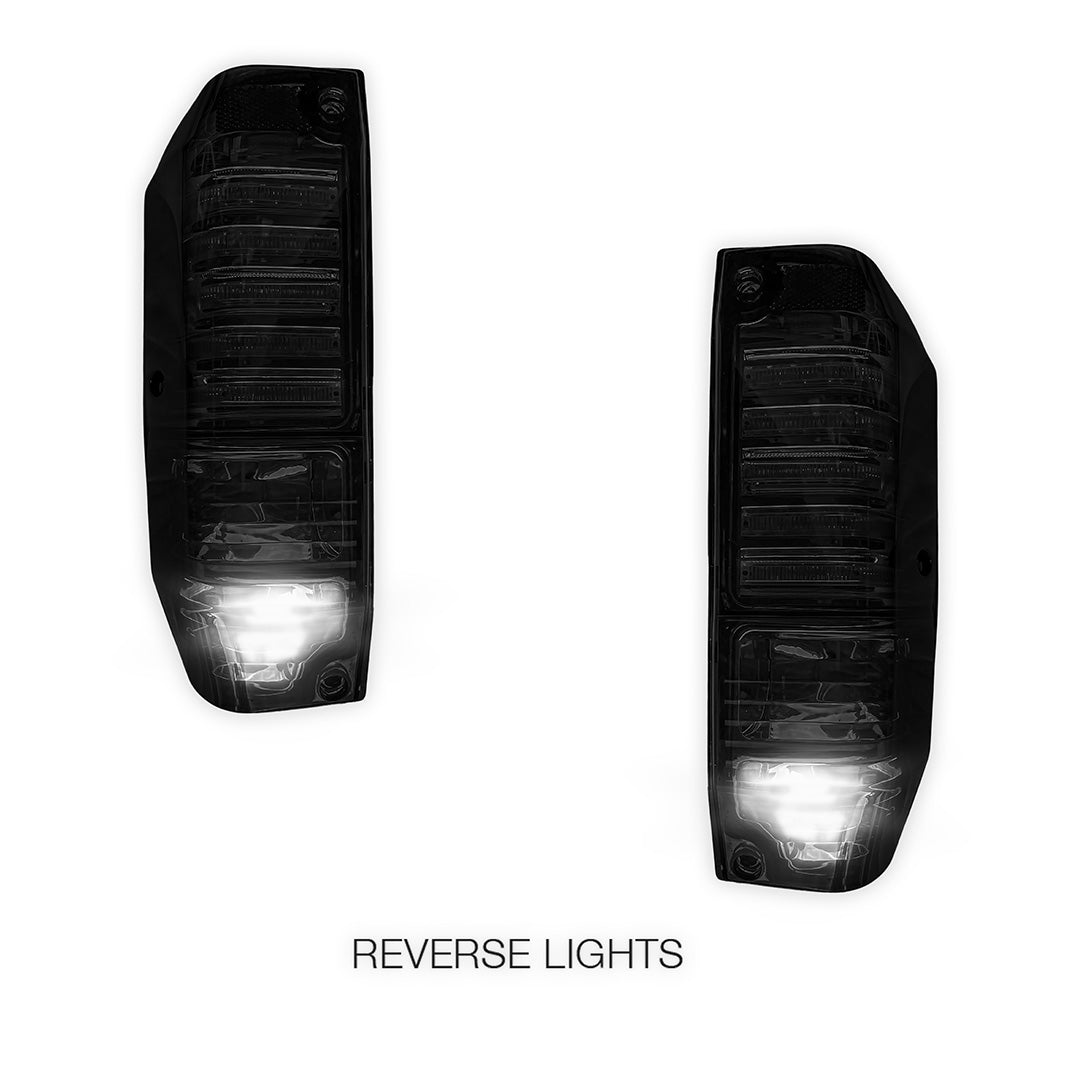Toyota LandCruiser FJ75 / 76 Series (1984 - 2007) Smoked LED Tail Lights LH + RH