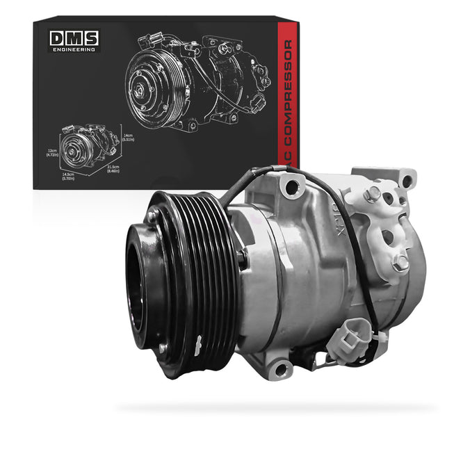 Toyota LandCruiser Prado J120 / KDJ150 (2006 - 2010) 3.0L AC Compressor + Clutch Assembly