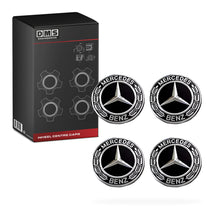 Mercedes-Benz M-Class W163 / W164 / W166 (1998 - 2015) 4 Pcs. 75mm Black Wheel Centre Caps