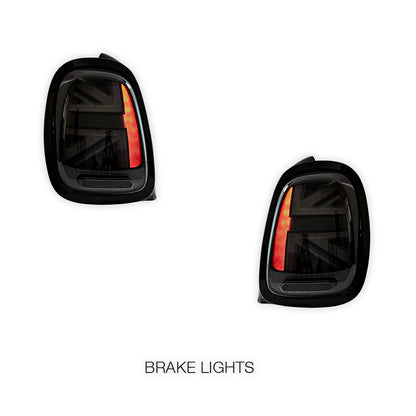 Mini Cooper F55 / F56 / F57 (2014 - 2018) Sequential Smoked Black LED Tail Lights LH + RH