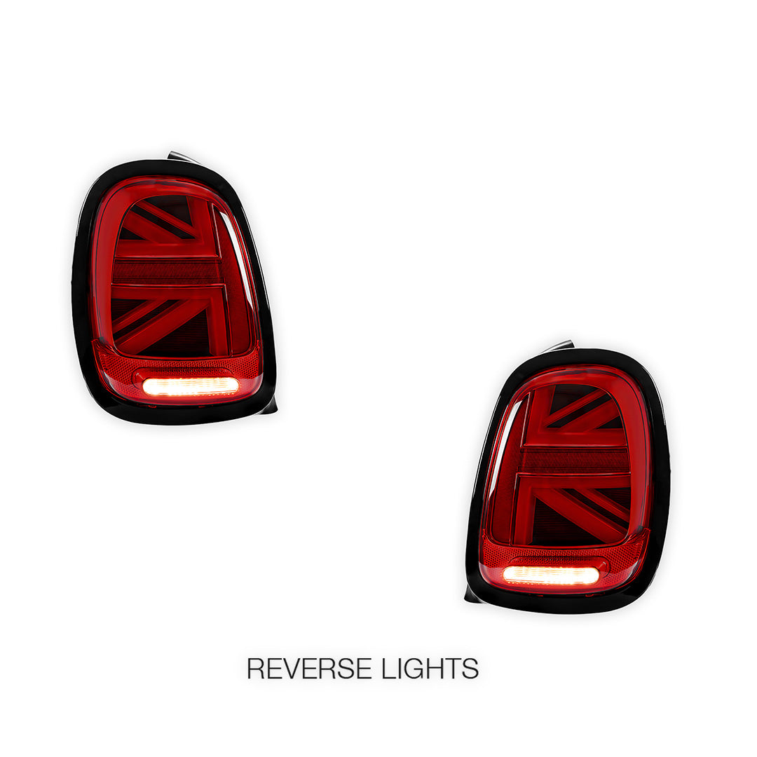 Mini Cooper F55 / F56 / F57 (2014 - 2018) Sequential Red Black LED Tail Lights LH + RH