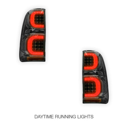 Toyota Hilux N70 (2005 - 2015) Smoked Tail Lights LH + RH