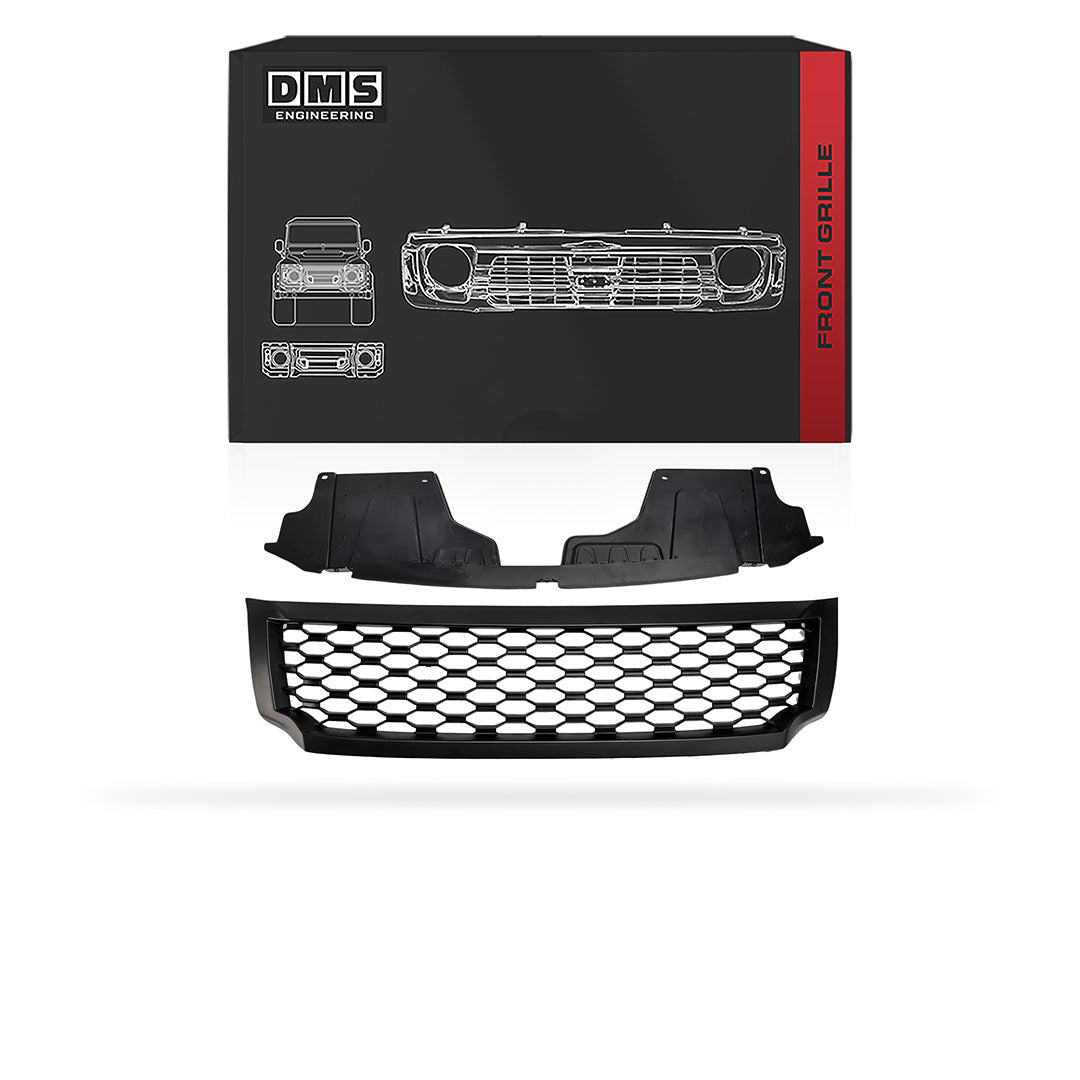 Nissan Navara D23 NP300 (2015 - 2020) Matte Black Mesh Bumper Cover Grille