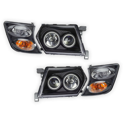 Nissan Patrol / Safari GU Y61 (1997 - 2007) Halo Angel Eyes Headlights LH + RH