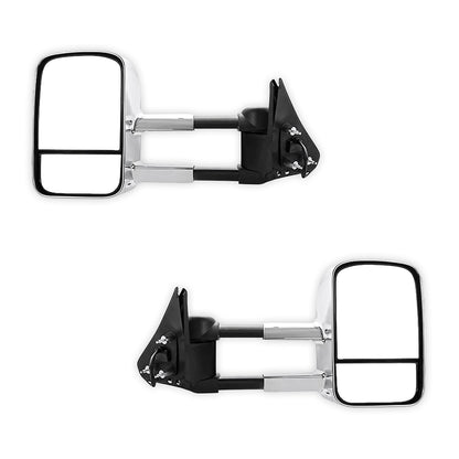 Nissan Patrol GU / Y61 / TY61 (1997 - 2016) Chrome Extendable Towing Side Mirrors