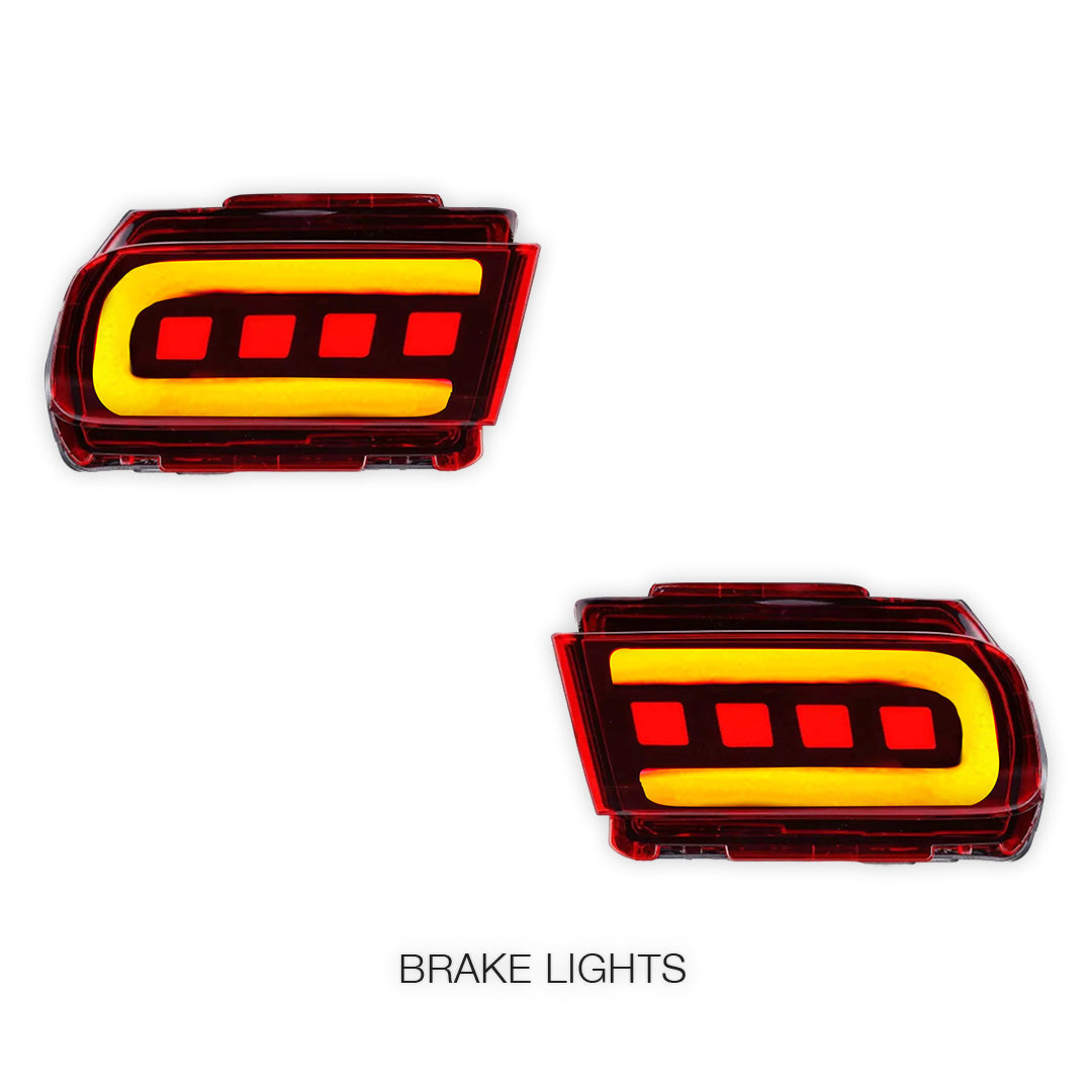 Toyota Prado 150 Series All Models (2010 - 2022) Sequential LED Brake Signal Rear Bumper Lights LH + RH