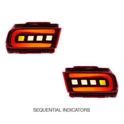 Toyota Prado 150 Series All Models (2010 - 2022) Sequential LED Brake Signal Rear Bumper Lights LH + RH