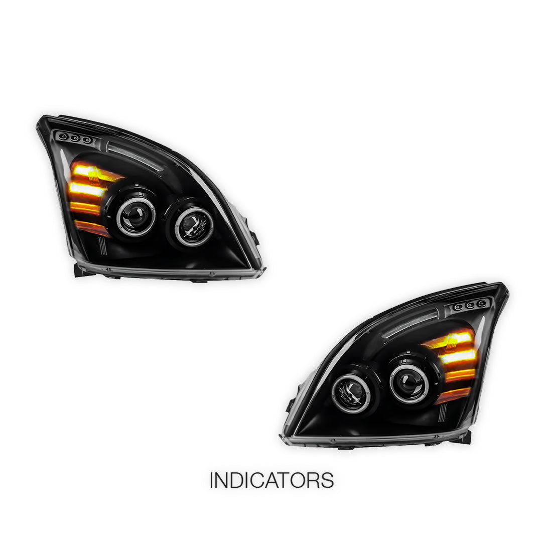 Toyota Prado 120 Series All Models (2002 - 2009) Halo Angel Eyes Headlights LH + RH