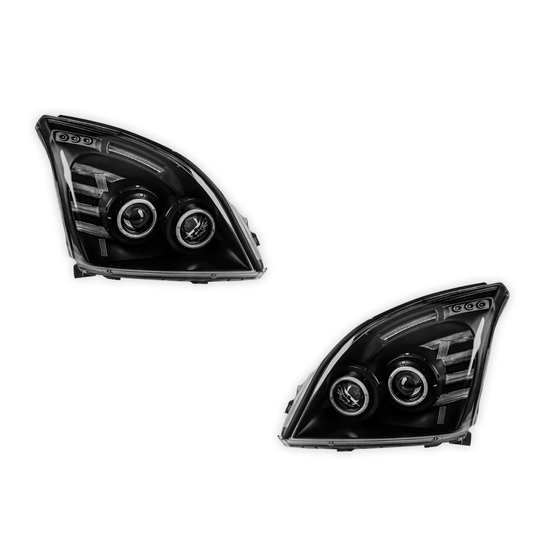 Toyota Prado 120 Series All Models (2002 - 2009) Halo Angel Eyes Headlights LH + RH