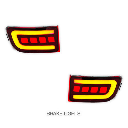 Toyota Prado 120 Series All Models (2002 - 2009) Sequential LED Brake Signal Rear Bumper Lights LH + RH