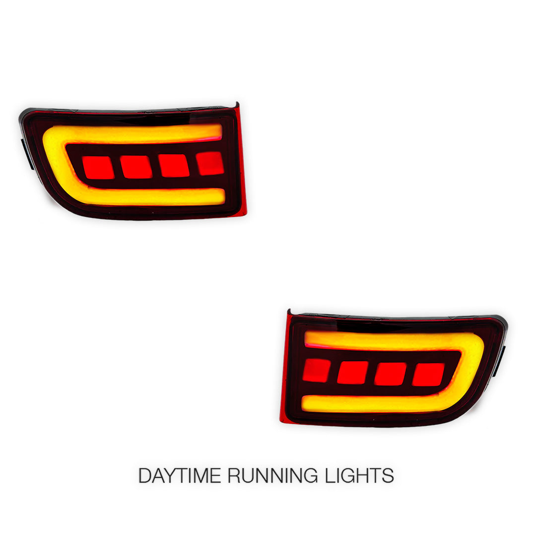 Toyota Prado 120 Series All Models (2002 - 2009) Sequential LED Brake Signal Rear Bumper Lights LH + RH