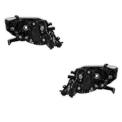 Toyota LandCruiser Prado GRJ150 / KDJ150 Series 2 (2013 - 2017) Black LED DRL Headlights LH + RH