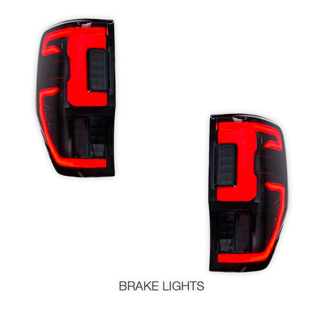 Ford Ranger Wildtrak PX MK1 MK2 MK3 (2011 - 2021) Crimson Smoked Tail Lights LH + RH