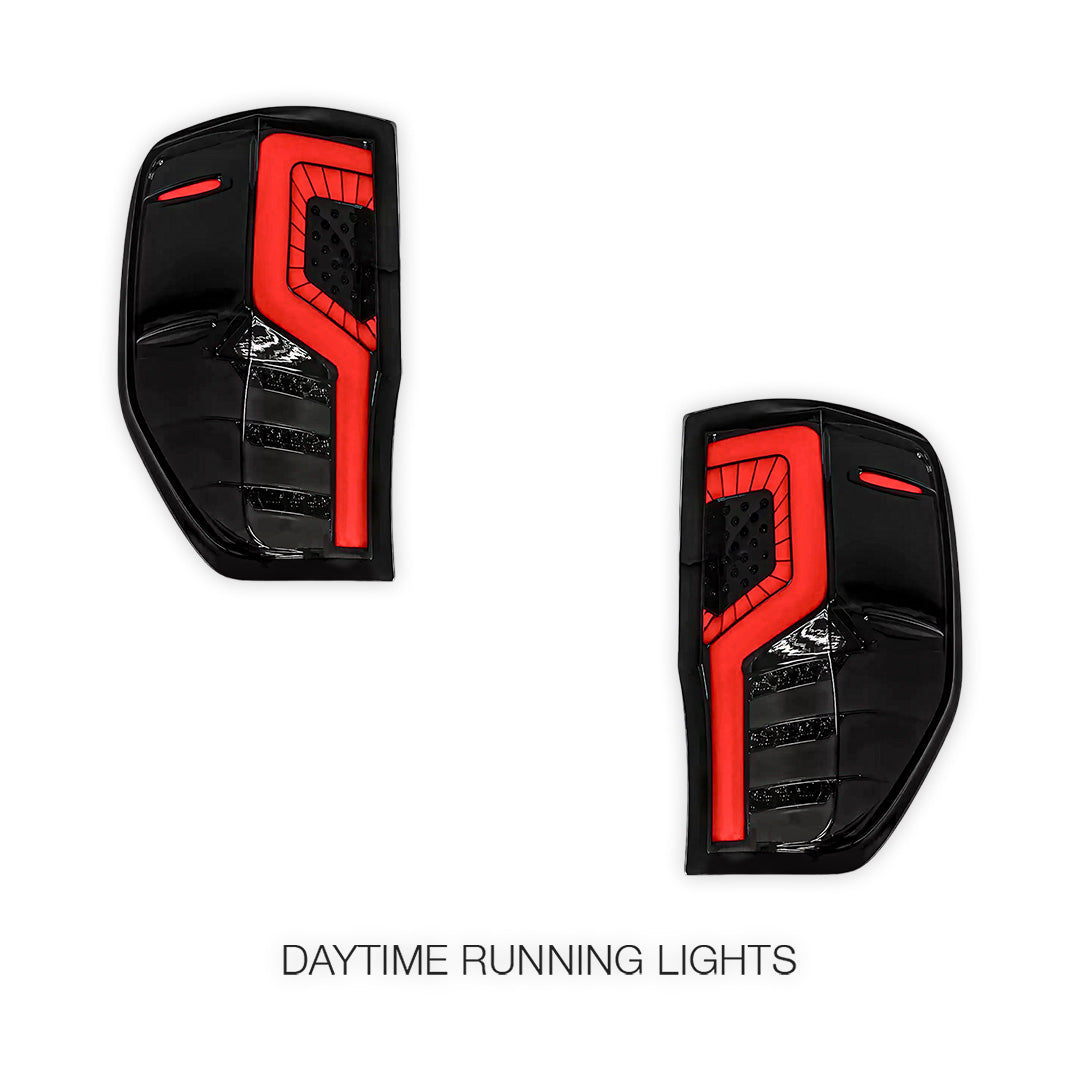 Ford Ranger PX MK1 / MK2 / MK3 (2012 - 2021) Smoked Razor-Style LED Tail Lights LH + RH