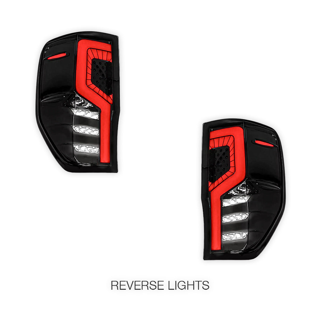 Ford Ranger PX MK1 / MK2 / MK3 (2012 - 2021) Smoked Razor-Style LED Tail Lights LH + RH