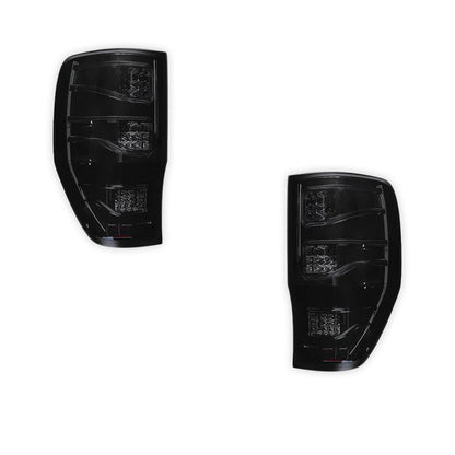 Ford Ranger T6 PX MK1 / MK2 / MK3 (2012 - 2021) Smoked Matrix Style LED Tail Lights LH + RH