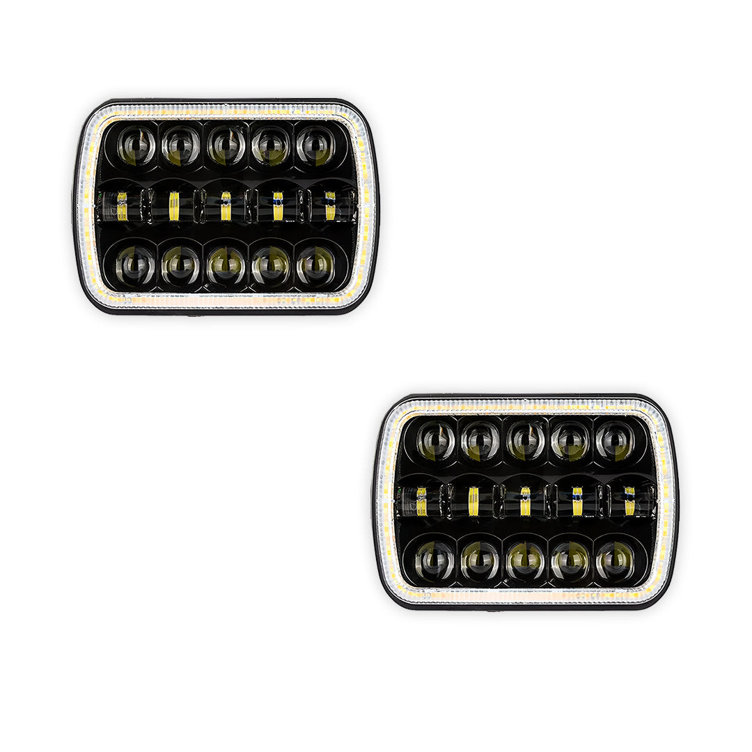 Holden Rodeo TF / R9 (1998 - 2003) 7x6" 5x7" LED Headlights LH + RH