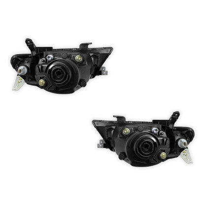 Mitsubishi Triton ML / MN (2006 - 2015) Black OEM Style Headlights LH + RH