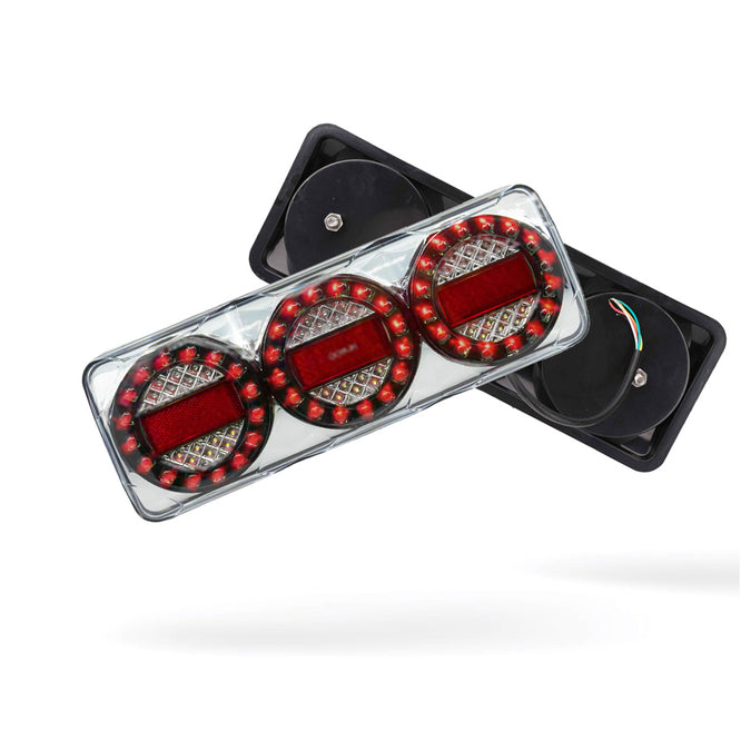 Universal 3-LED Combination Tail Lights  for Utes / Trucks / Trailers LH + RH