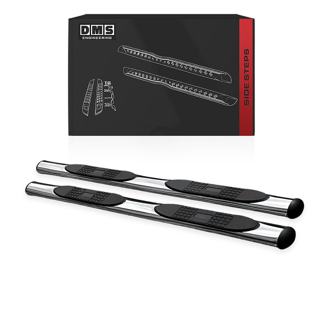 Volkswagen Amarok 2H (2010 - 2022) 4" Oval Stainless Steel Side Steps LH + RH