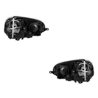 Volkswagen Golf MK5 (2005 - 2009) Grey Xenon HID OEM Style Headlights LH + RH